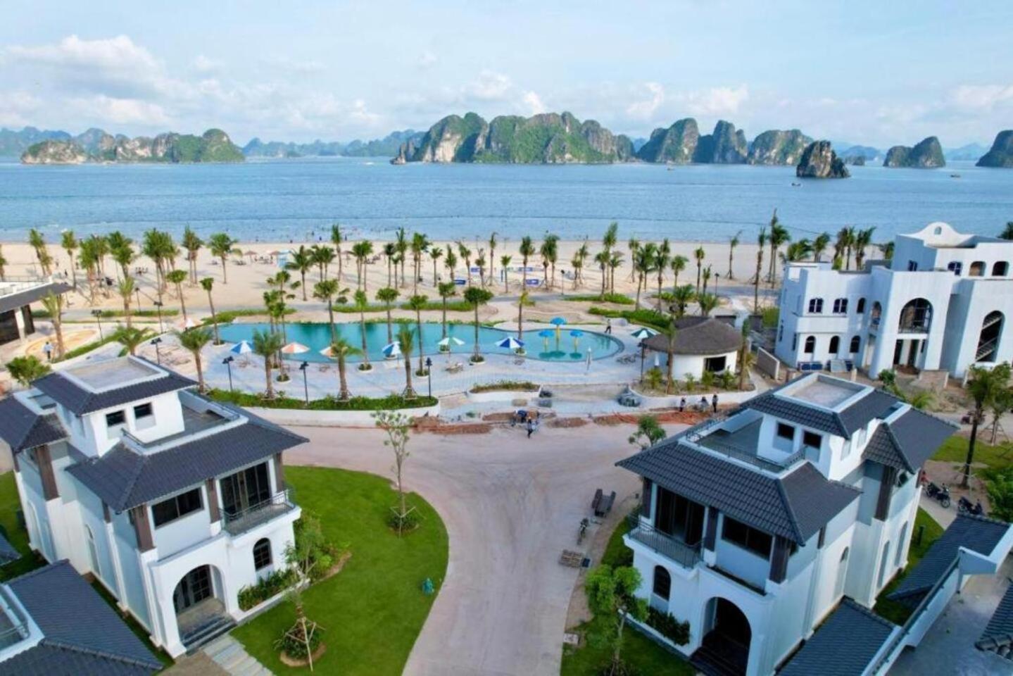 Chuoi Villa 3 Phong Ngu Sonasea Van Don - Day Du Tien Nghi - San Vuon Bbq - Sat Bai Bien Cai Rong Buitenkant foto